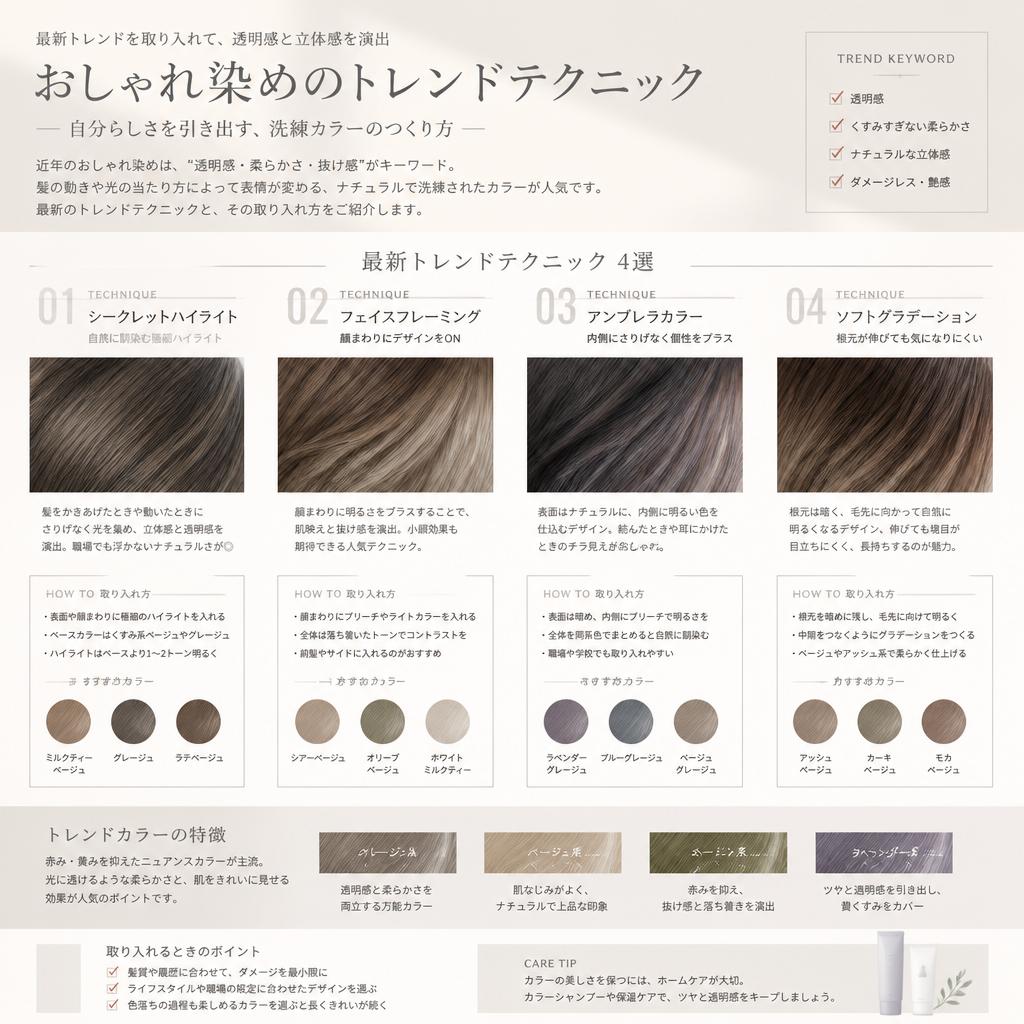 4. おしゃれ染めとトレンド