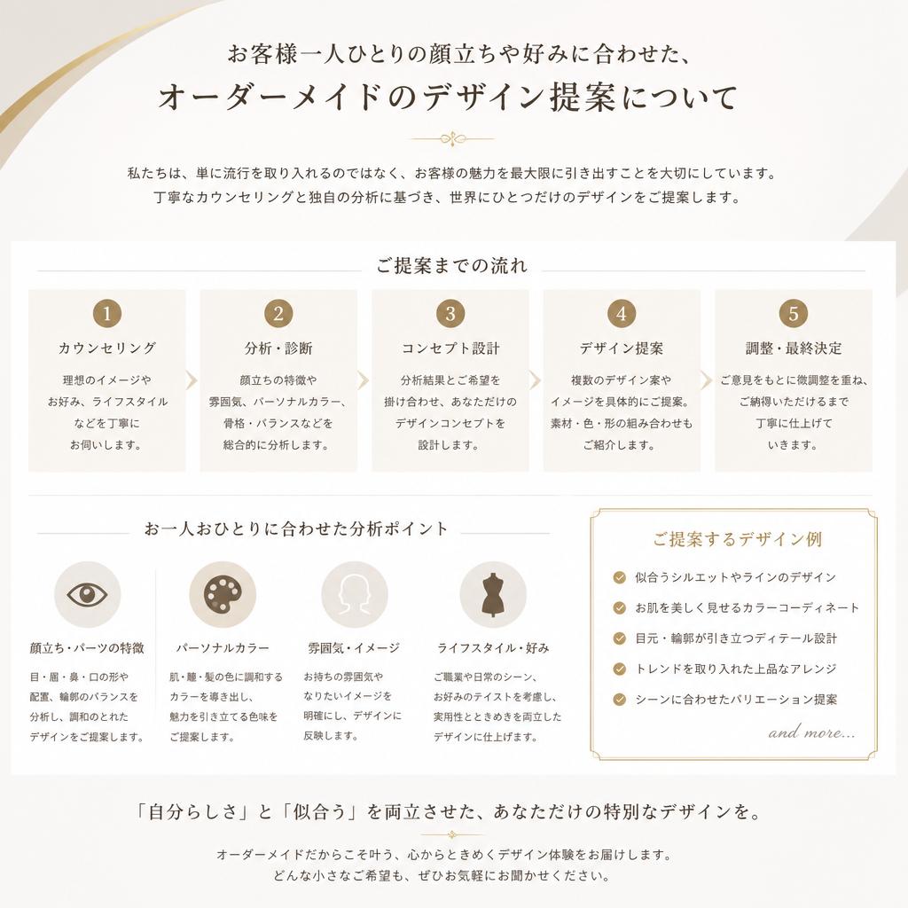 あなたに似合うデザインを提案