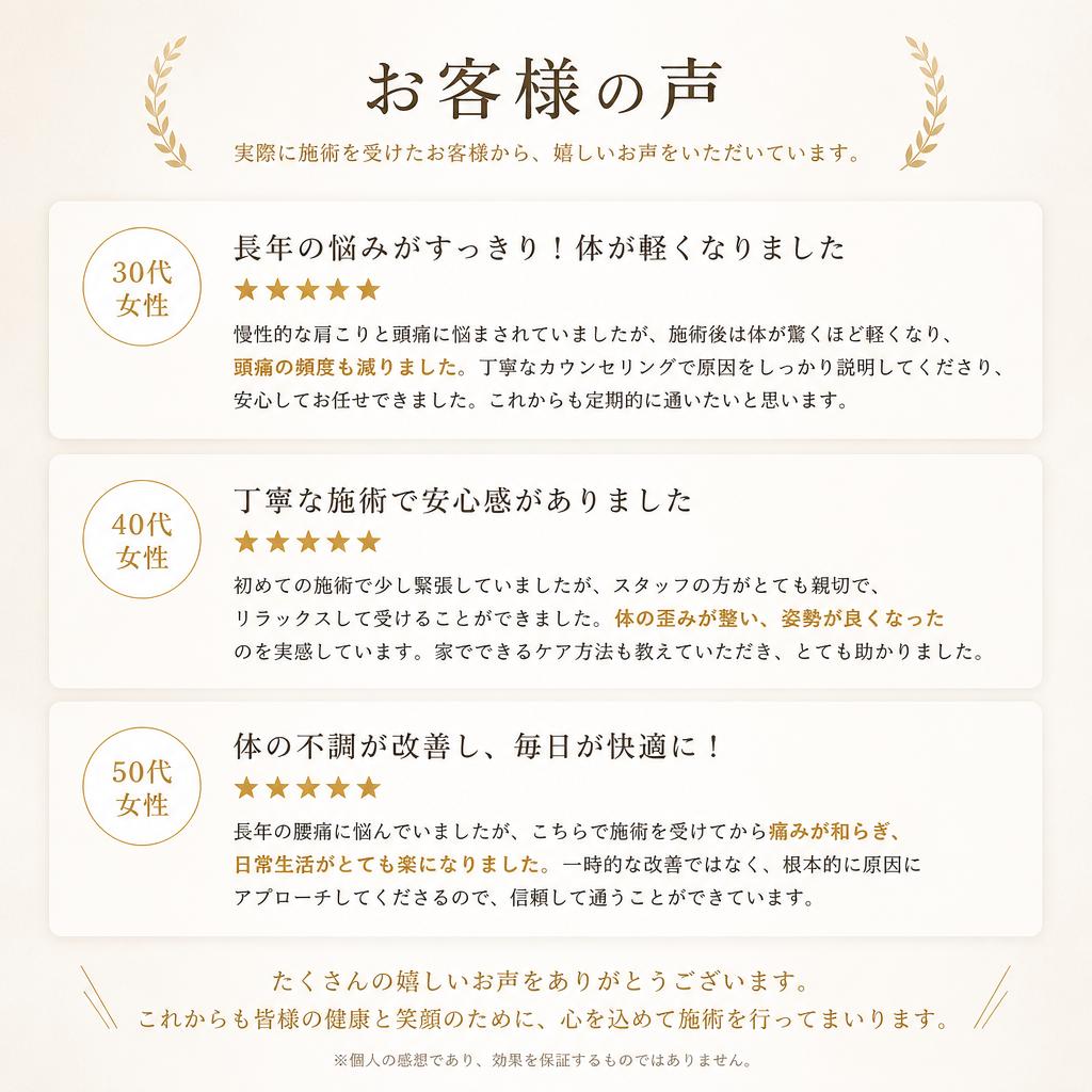 お客様の声