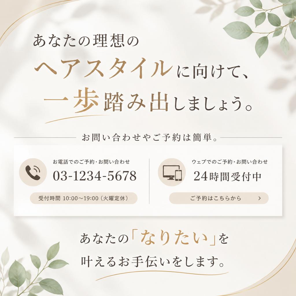 今すぐ予約・相談を！