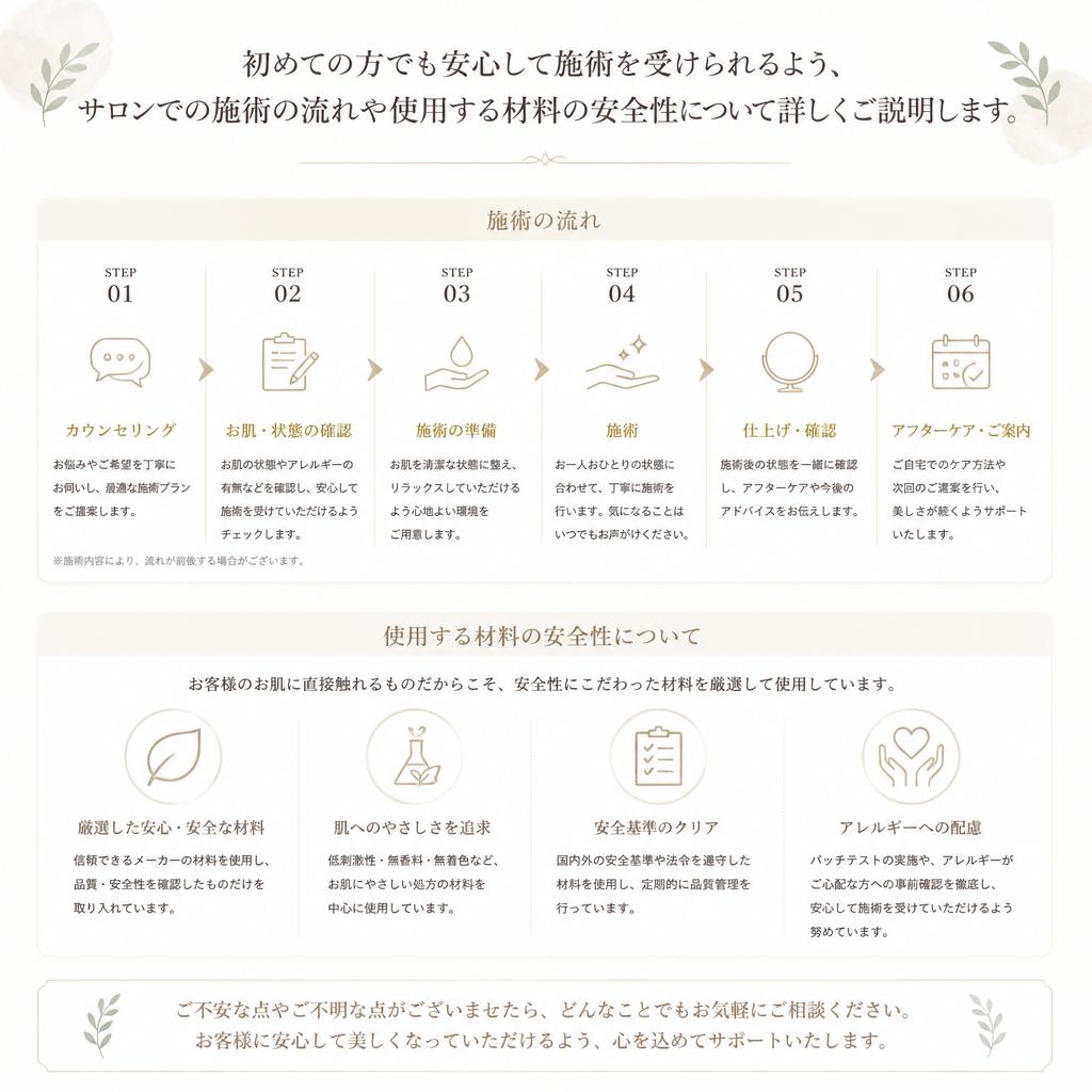 5. 施術の流れと安全性