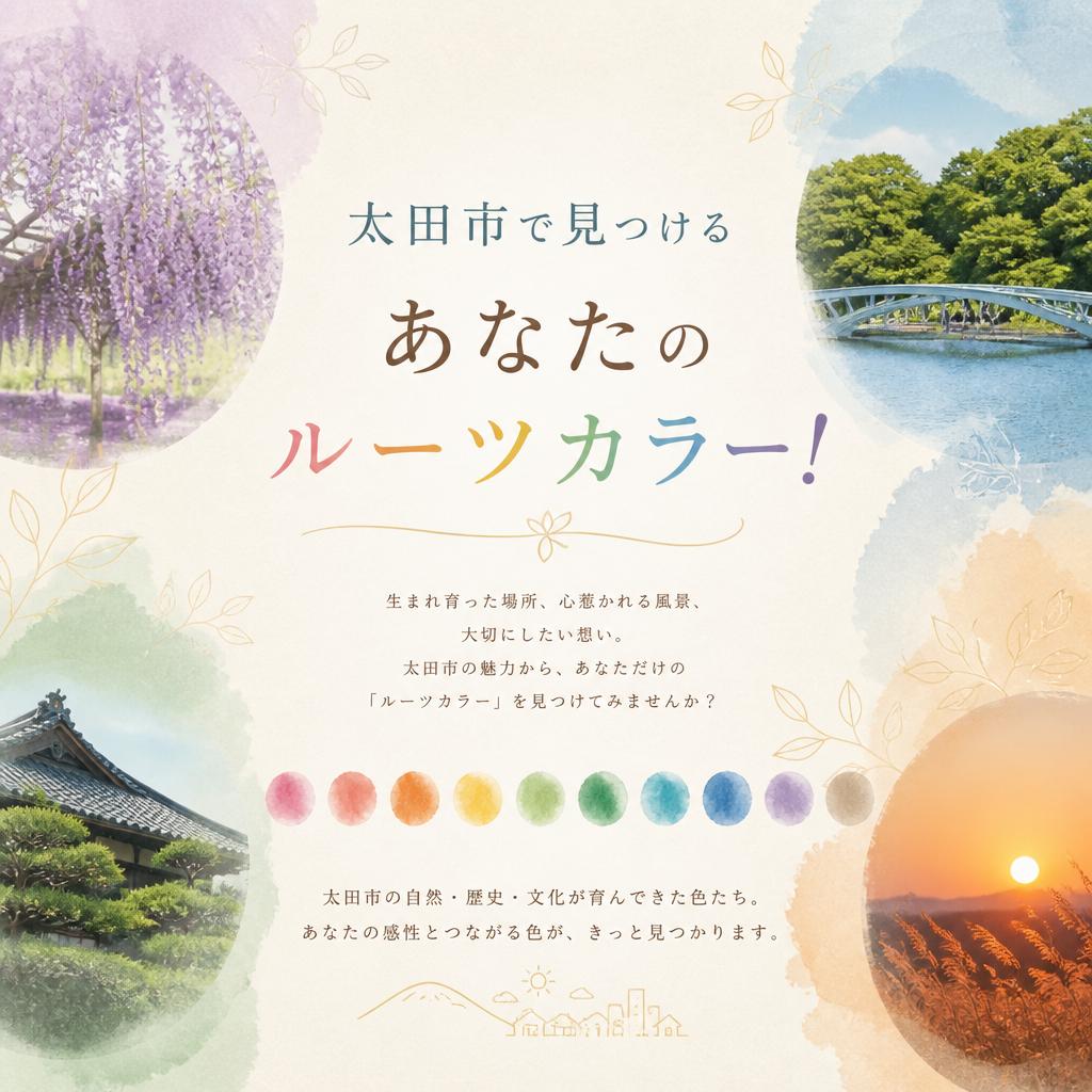 太田市で見つけるあなたのルーツカラー！