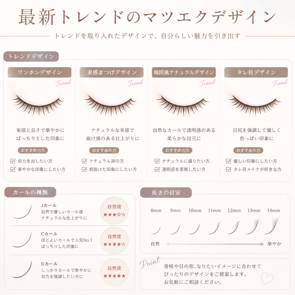トレンドのデザインをご提供
