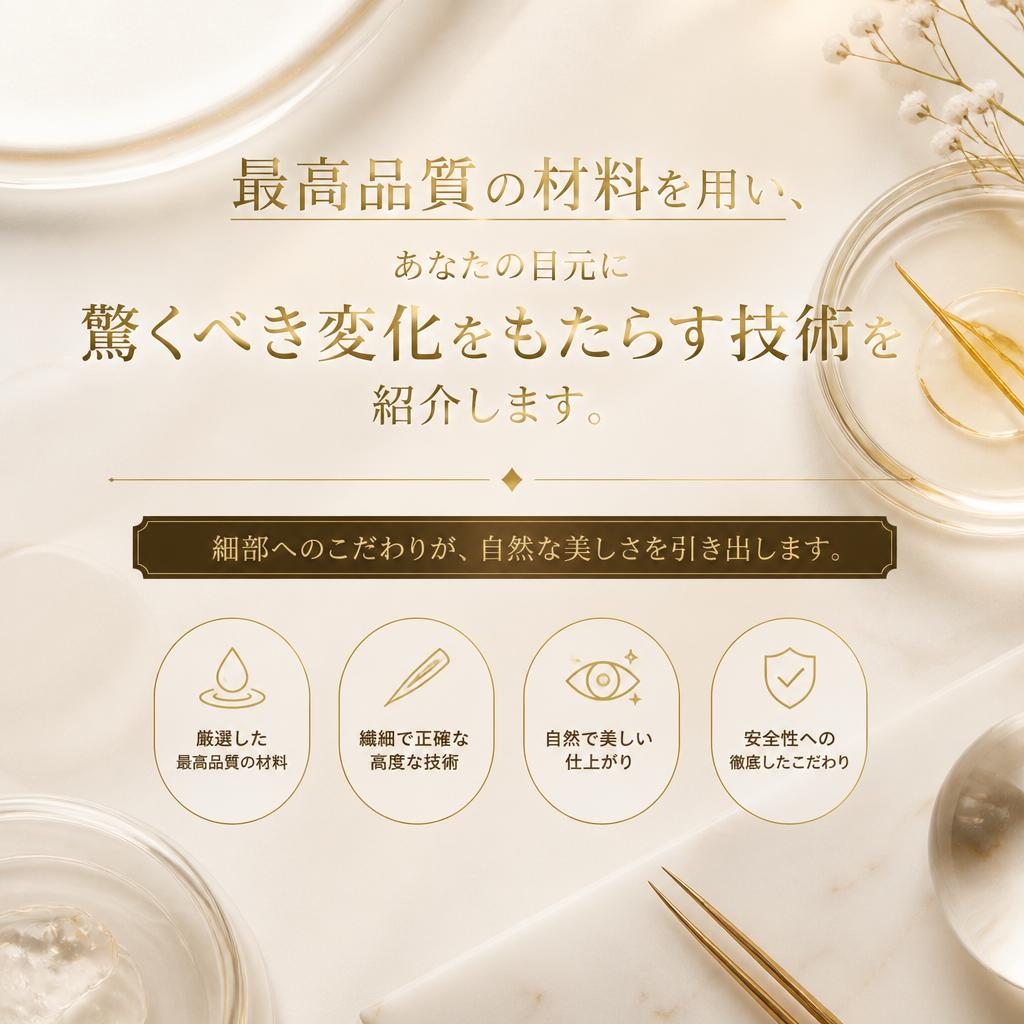 魅力的な目元を演出する技術