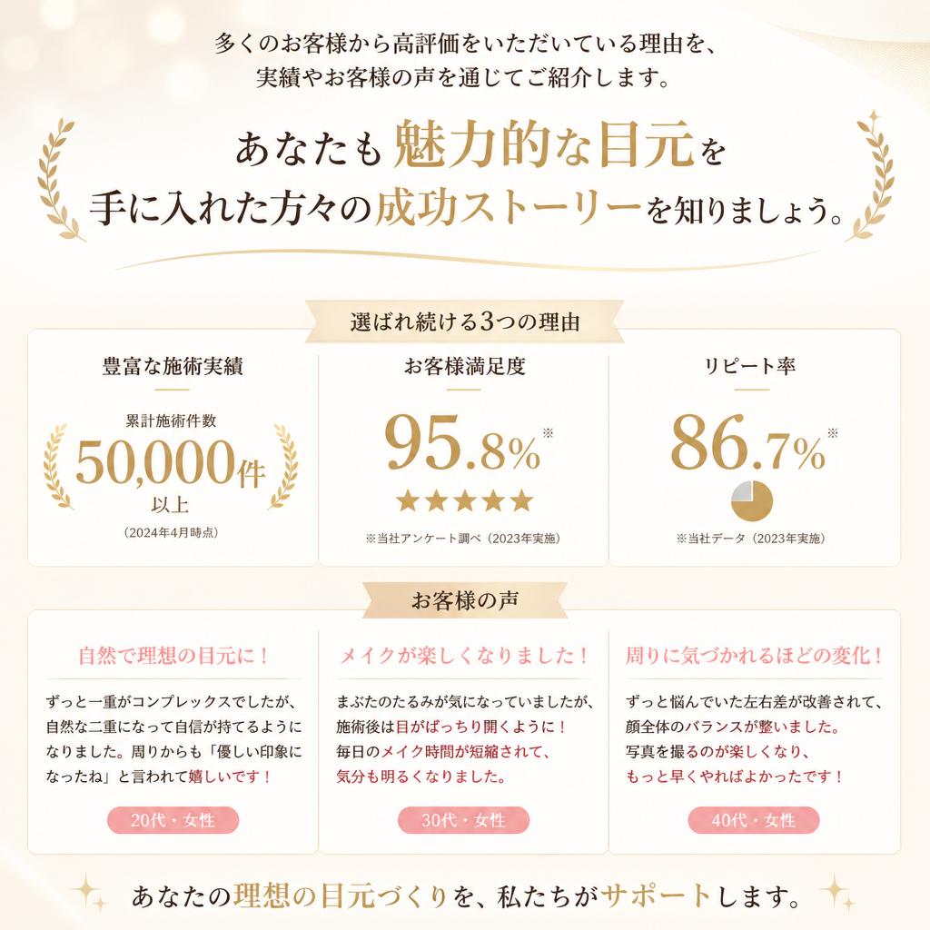 実績とお客様の声