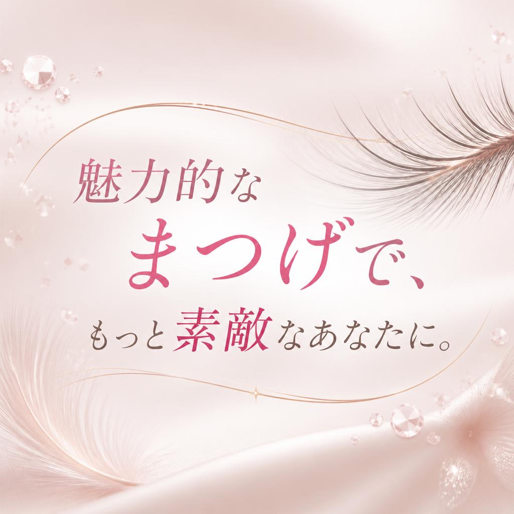 魅力的なまつげで、もっと素敵なあなたに。