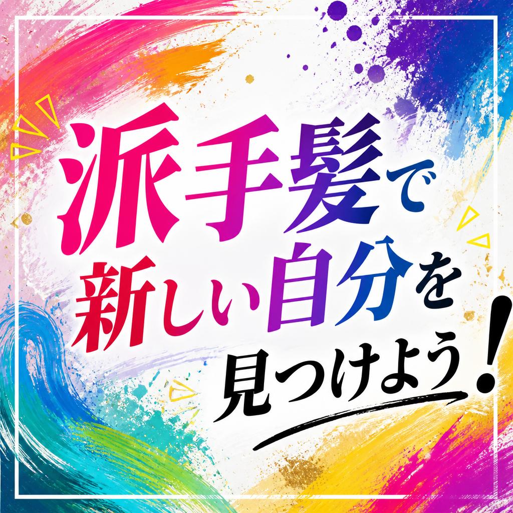派手髪で新しい自分を見つけよう！