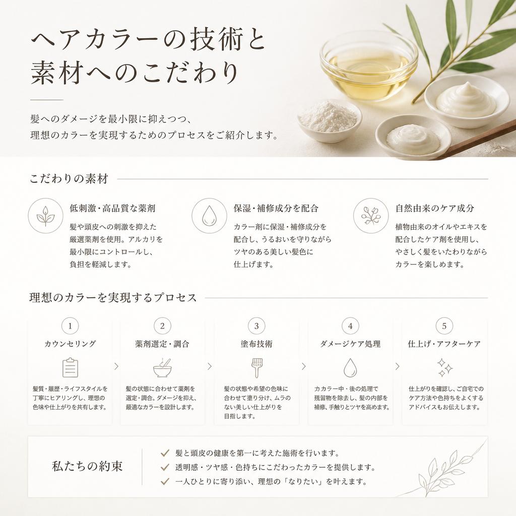 カラーリング技術のこだわり